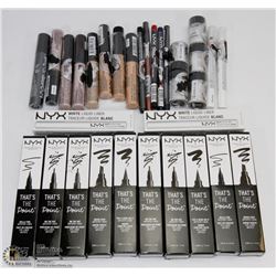 BAG OF ASSORTED NYX MAKE UP