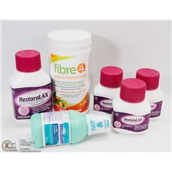 LARGE BAG OF RESTORALAX AND FIBER & AMMODIUM