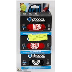 LOT OF 3 DOCTOR COOL ICE COMPRESSION WRAPS.