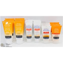 BAG OF ASST NEUTROGENA ACNE WASH.