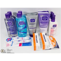 LARGE BAG OF CLEAN & CLEAR ACNE WASH CLEANSERS &