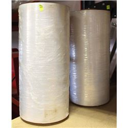 2 ROLLS OF MACHINE WRAP PLASTIC FILM