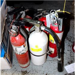 GROUP OF 5 FIRE EXTINGUISHERS
