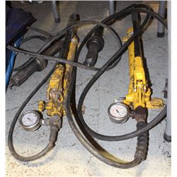 ASSORTED HYDRAULIC HAND PUMPS