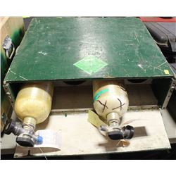 CUSTOM WOOD CONTAINER FOR COMPRESSED GAS TANKS