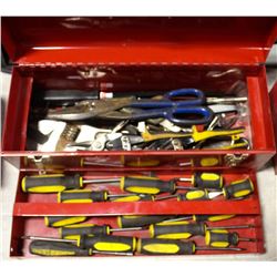 MASTERCRAFT TOOL BOX WITH CONTENTS