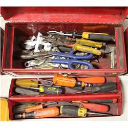 MASTERCRAFT TOOL BOX WITH CONTENTS
