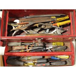 MASTERCRAFT TOOL BOX WITH CONTENTS