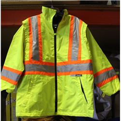 CONDOR HI VIS WORK JACKET SIZE LARGE