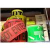 Image 1 : LOT OF ASSORTED BARRICADE TAPE INCL CAUTION, DO