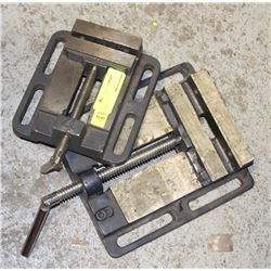 LOT OF 2 DRILL PRESS VISES