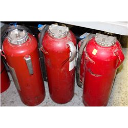 LOT OF 3 DRY CHEMICAL FIRE EXTINGUISHERS