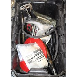 TOOL CHEST WITH POWER MIXING DRILL AND BITS