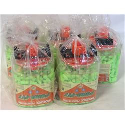 LOT OF 5 MOLDEX BINS OF DISPOSABLE EAR PLUGS