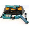 Image 1 : RIDGID TOOLBAG WITH MAKITA 9.6V CHUCKLESS DRILL,