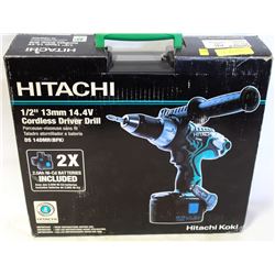 NEW HITACHI 1/2" 14.4V CORDLESS HAMMER DRILL