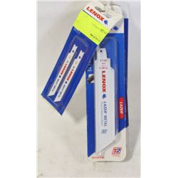 5 LENOX METAL SAWZALL BLADES