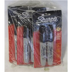 LOT OF 6 DOUBLE PACKS OF CHIZZLE TIP SHARPIES