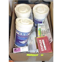 LOT OF MARKING SUPPLIES, WHITEBOARD CLEANER AND
