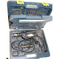 MASTERCRAFT ELECTRIC DRILL SET WITH BITS.