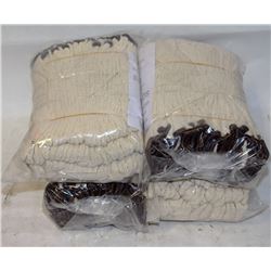 4 DOZEN COTTON WORK GLOVES SIZE LARGE