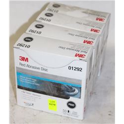 200 3M RED 5" ABRASIVE DISCS