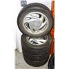 Image 1 : SET OF 4 MICHELIN TIRES P-195/60 R15