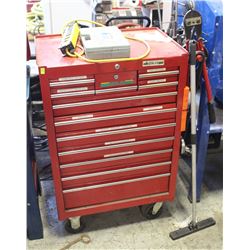12 COMPARTMENT TOOL CHEST ON WHEELS 41"X27"X18"