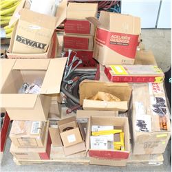 PALLET OF MISC. COMMERCIAL CONSTRUCTION TOOLS AND