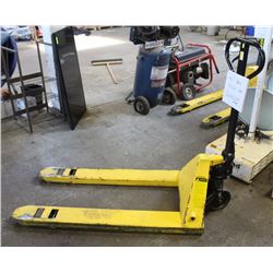 YELLOW PALLET JACK 5500LBS CAPACITY,