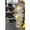 Image 1 : LOT OF 10 ASSORTED LARGE SPOOLS OF POWER CABLES