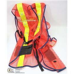 FLUORESCENT HEAVY DUTY WORK VEST.
