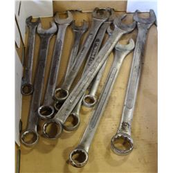 10 PIECES OPEN END BOX END WRENCHES 1-7/6 -7/8