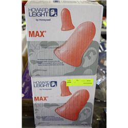 2 CASE OF HONEYWELL PRESHAPED EARBUDS