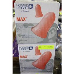 2 CASE OF HONEYWELL PRESHAPED EARBUDS