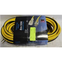 LOT OF 2 POWER FIRST 25' 12 GAUGE EXTENSION CORDS