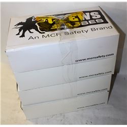 4 CASE NEW CREWS SAFETY GLASSES