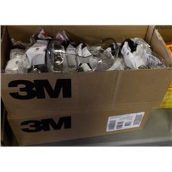 2 CASE 3M SMOKED SAFETY GLASSES