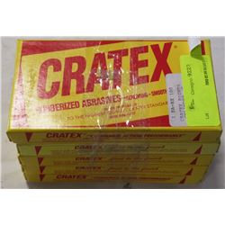 5 BOXES OF CRATEX RUBBERIZED ABRASIVES