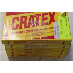 5 BOXES OF CRATEX RUBBERIZED ABRASIVES