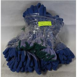 3 DOZEN RUBBER DIPPED WORK GLOVE S:M