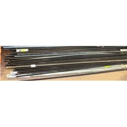 LOT OF ASSORTED THREADED IRON RODS