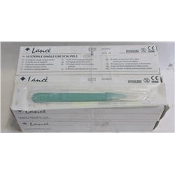 4 BOXES OF 10 NEW SINGLE USE SCALPELS