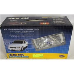 GROUP OF TWO NEW HELLA 550 DRIVING LAP SYSTEM