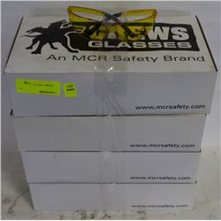 4 CASE NEW CREWS SAFETY GLASSES