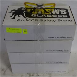 4 CASE NEW CREWS SAFETY GLASSES