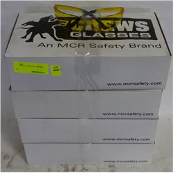 4 CASE NEW CREWS SAFETY GLASSES