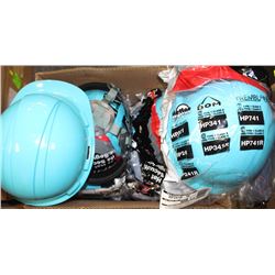 CASE OF DYNAMIC LIGHT BLUE HARDHAT