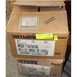 2 CASES OF 2" ARDOX FINISHING NAILS