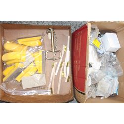 LOT OF WIRE BRUSHES FOAM BUFFING SCRUBBERS